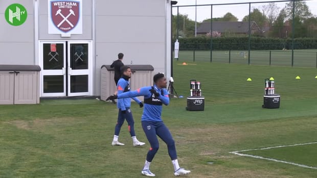 West Ham get ready to face Frankfurt in Europa League semi-finals